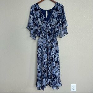 Lane Bryant Women’s Plus 26 Black White Print Dress Work Career Casual Party